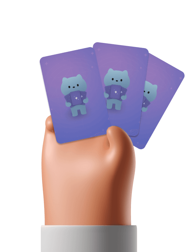 Hand holding cards